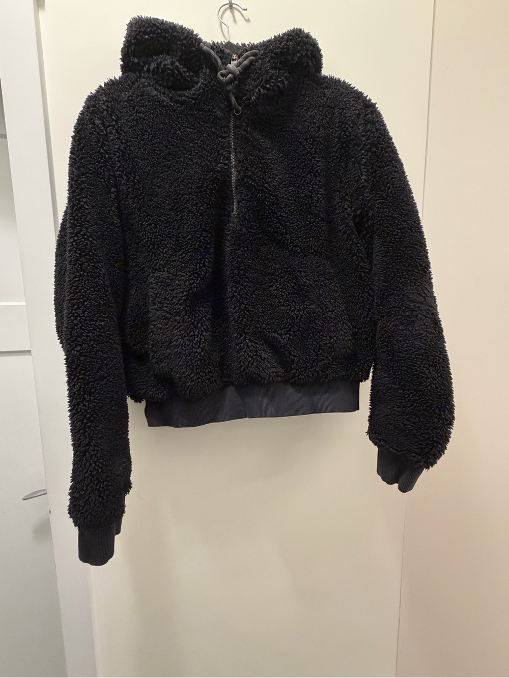 lululemon athletica Black Sherpa Hooded Jacket